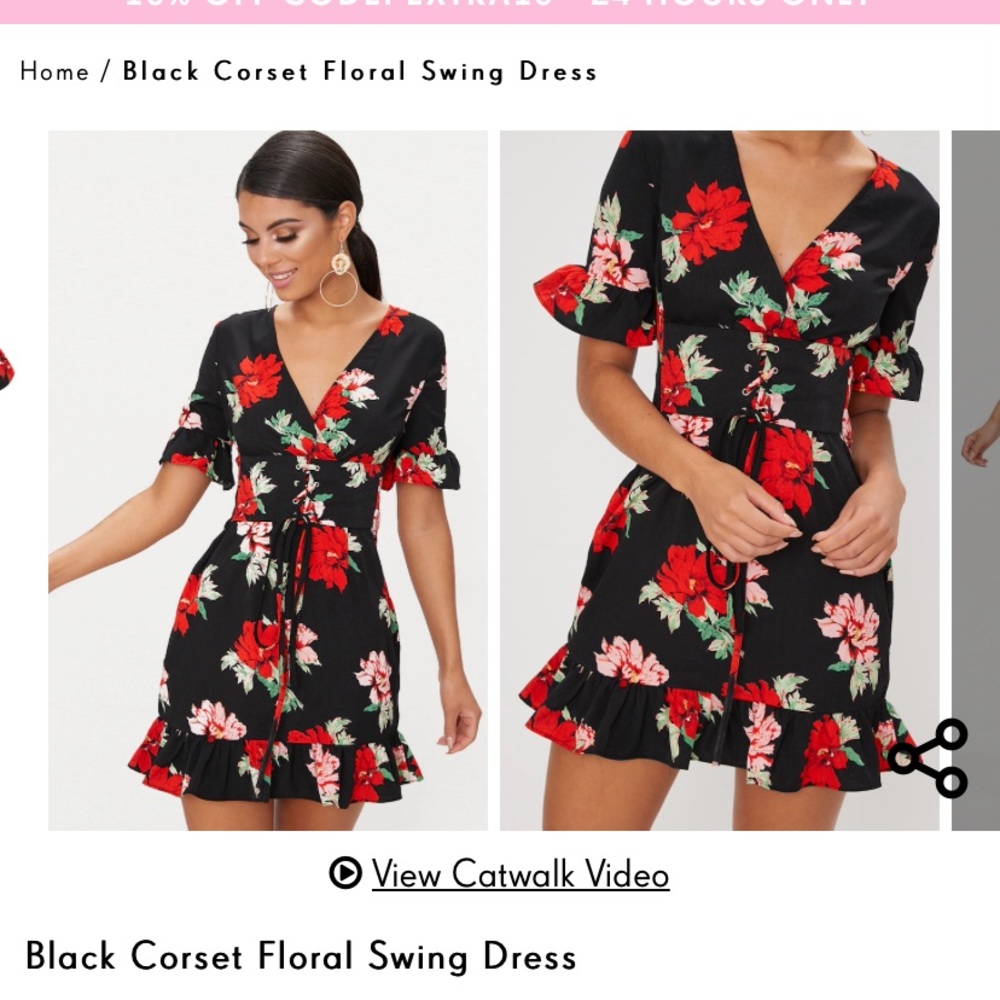 Pretty Little Thing Floral Mini Dress